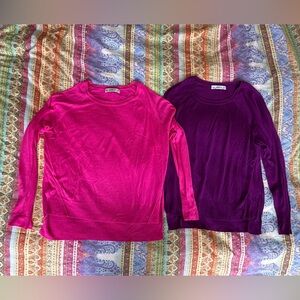 Zara Light Weight Knit Long Sleeve Top Bundle